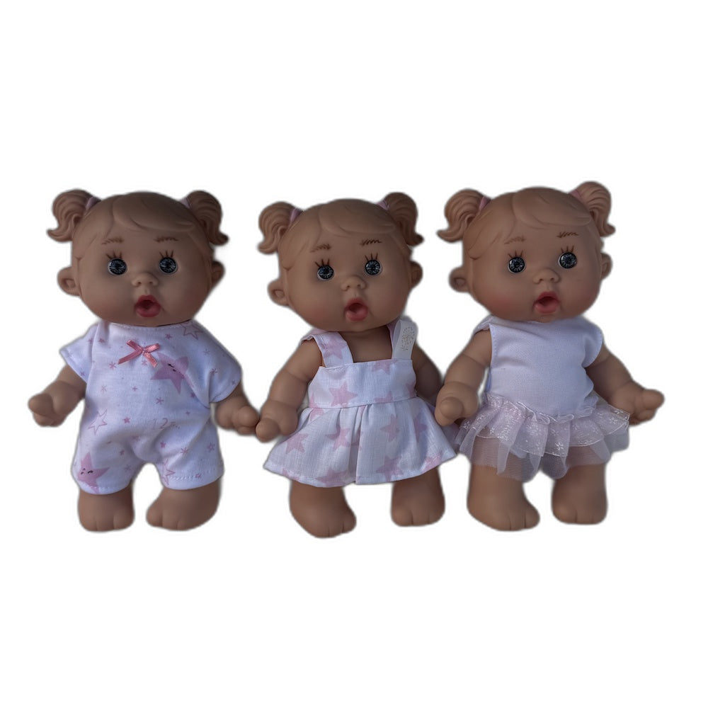 Baby Doll Girl Pigtails Assorted