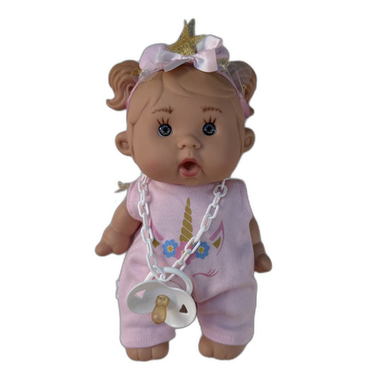 Pink Unicorn Baby Doll