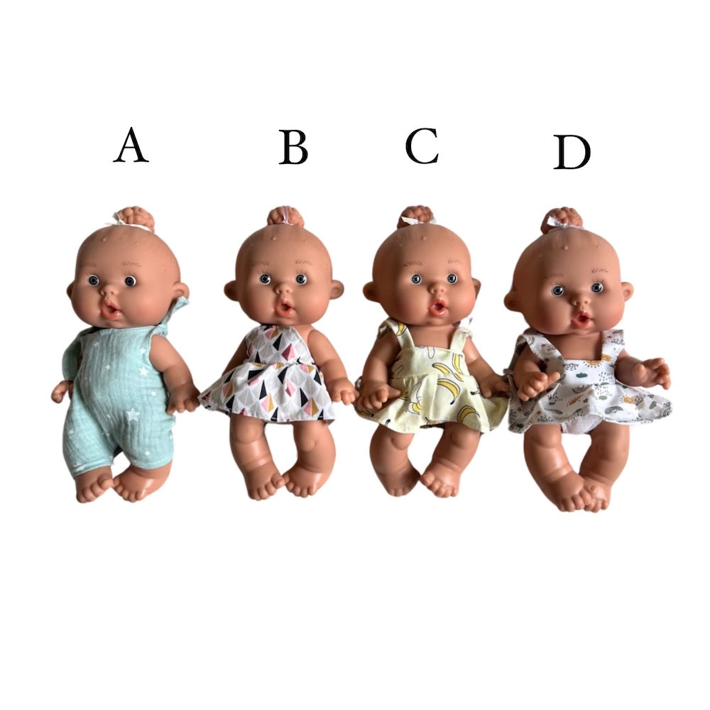 Baby Doll with Bun Assorted
