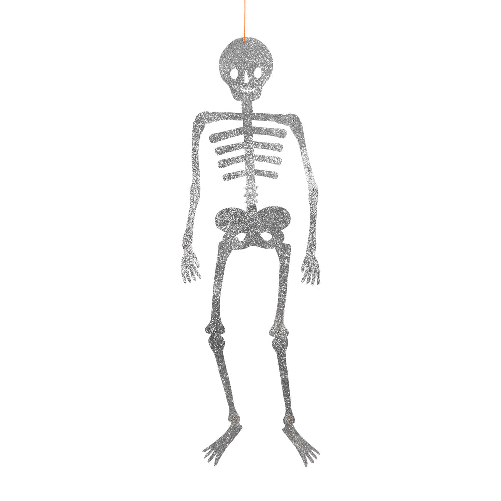 Giant Glitter Jointed Skeleton Decorations