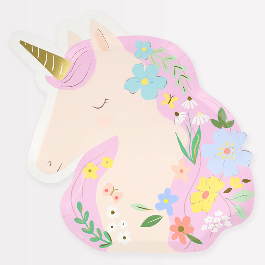 Meadow Unicorns Shaped Napkins