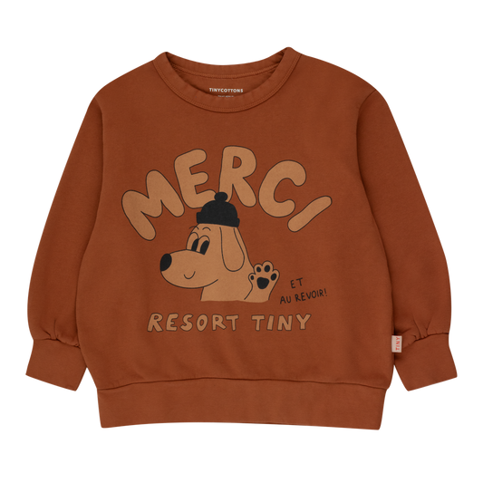 Merci Sweatshirt Brown