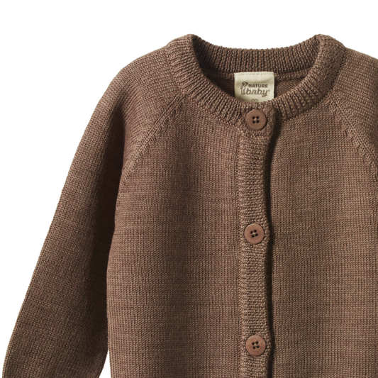 Merino Knit Cardigan Cub Marl