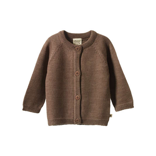 Merino Knit Cardigan Cub Marl