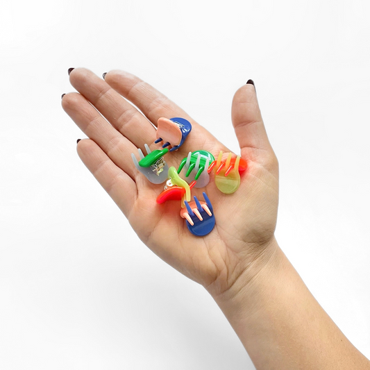 Micro Claw Clips In Play