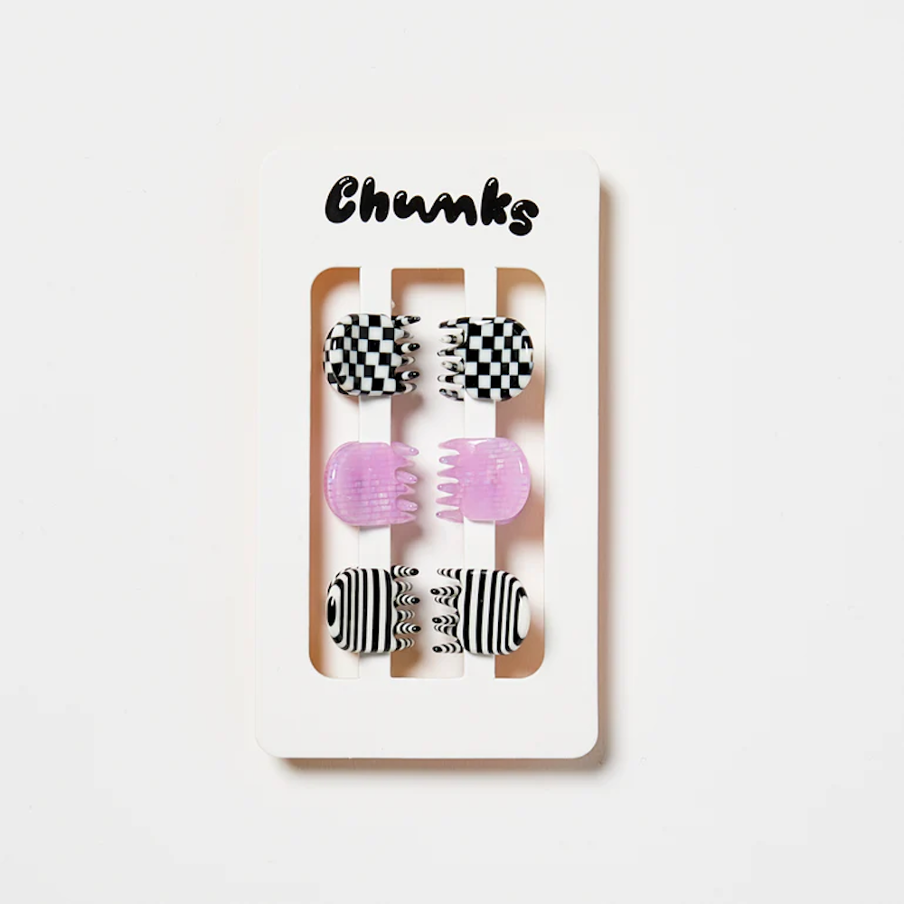 Micro Claw Clips In Geo