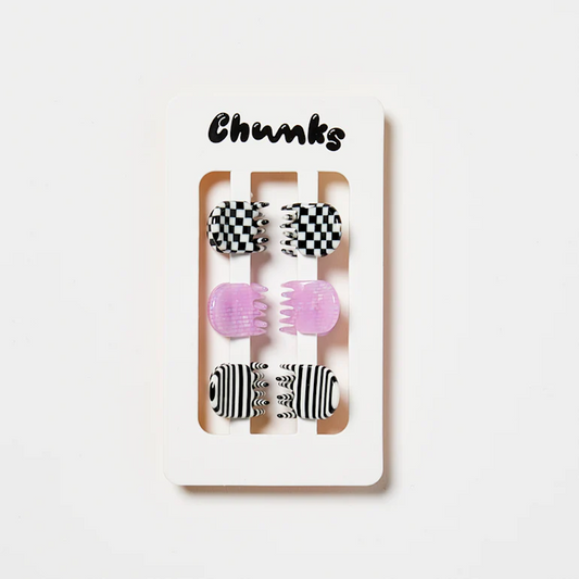 Micro Claw Clips In Geo