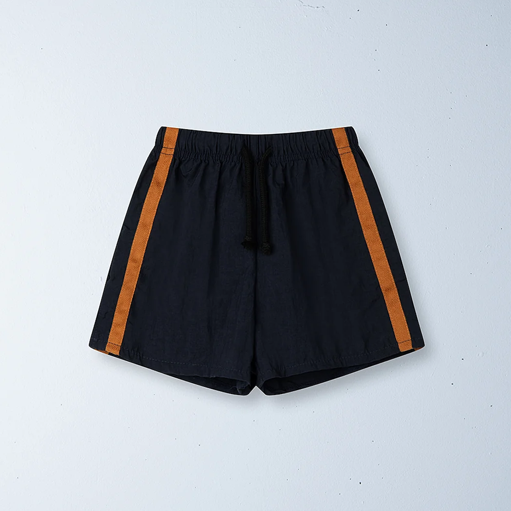 Twin Stripe Swim Short Midnight