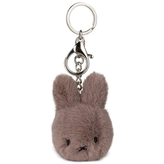 Miffy Eco Fuzzy Keychain Taupe