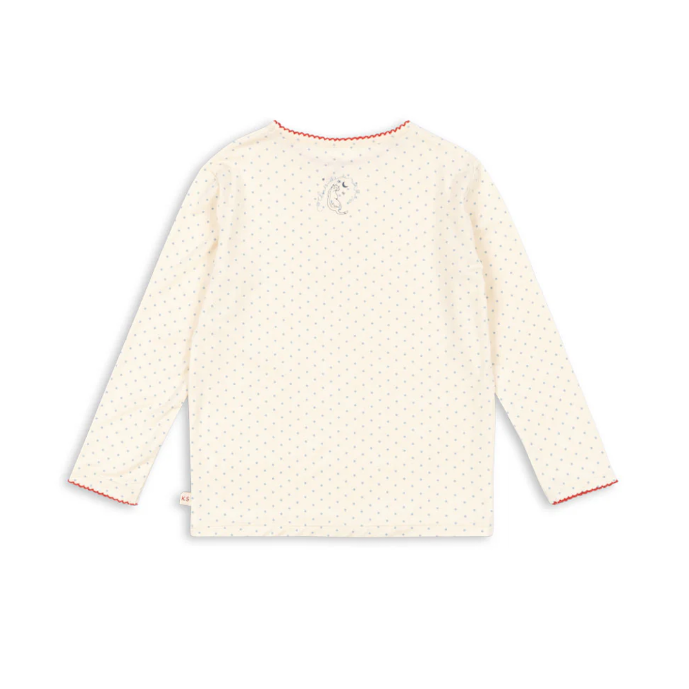 Mimmi Modal Blouse Blue Kitty Dot