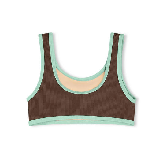 Mini Scoop Bikini Top Cacao