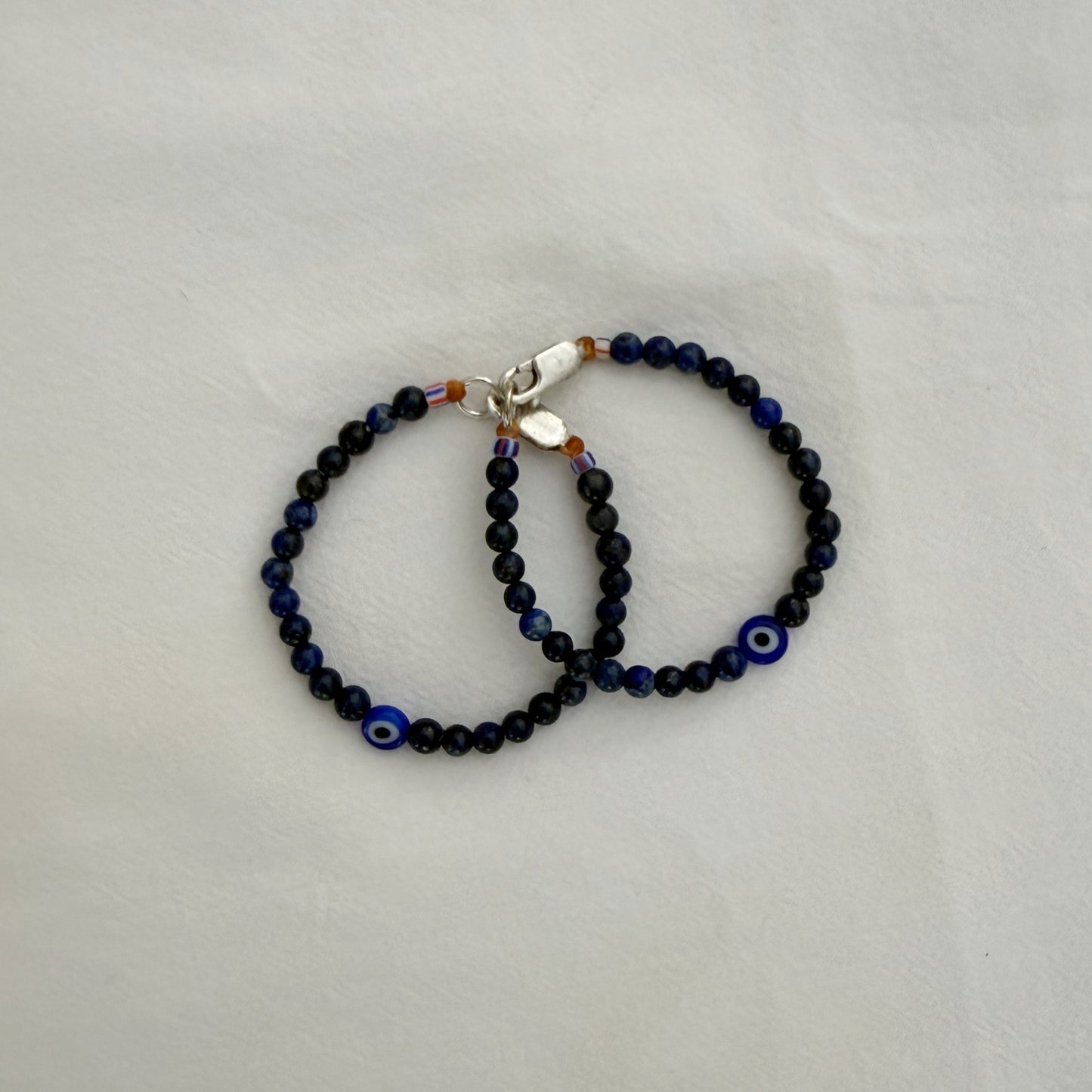 Lapis Blue Evil Eye Bracelet