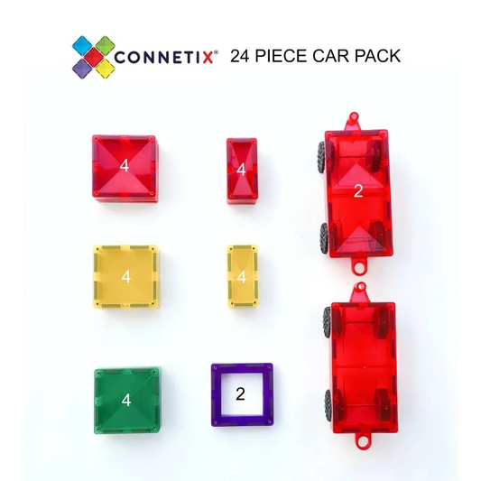 Magnetic Tiles 24 Piece Rainbow Motion Pack