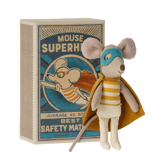 Mouse Superhero in Matchbox