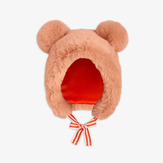 Faux Fur Ear Hat Pink