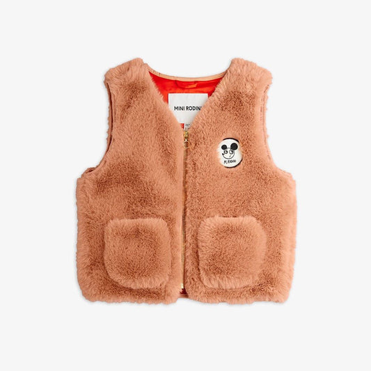 Ritzratz Patch Faux Fur Vest