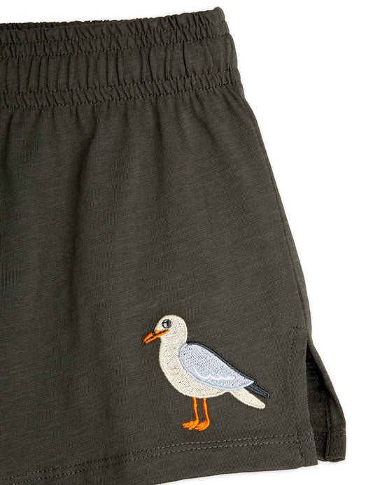 Seagull Emb Shorts Black