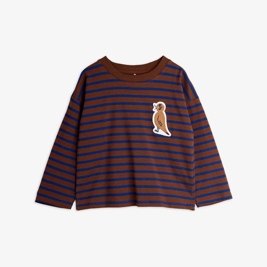 Stripe Bird Patch Long Sleeve Tee