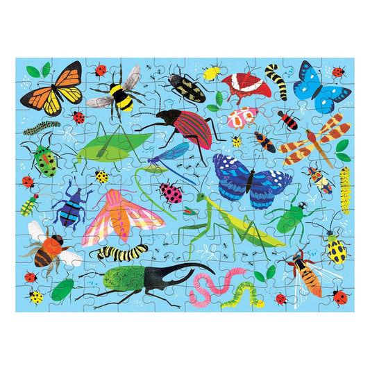 Double Sided Puzzle Bugs & Birds 100 Piece