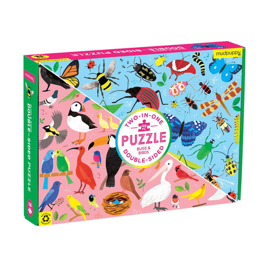 Double Sided Puzzle Bugs & Birds 100 Piece