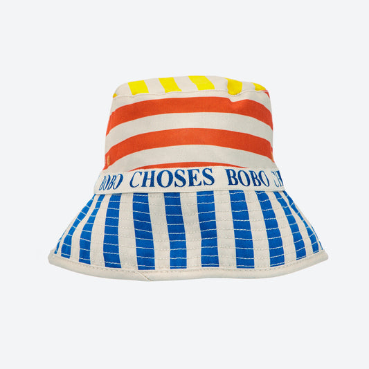 Multicolour Stripes Reversible Hat