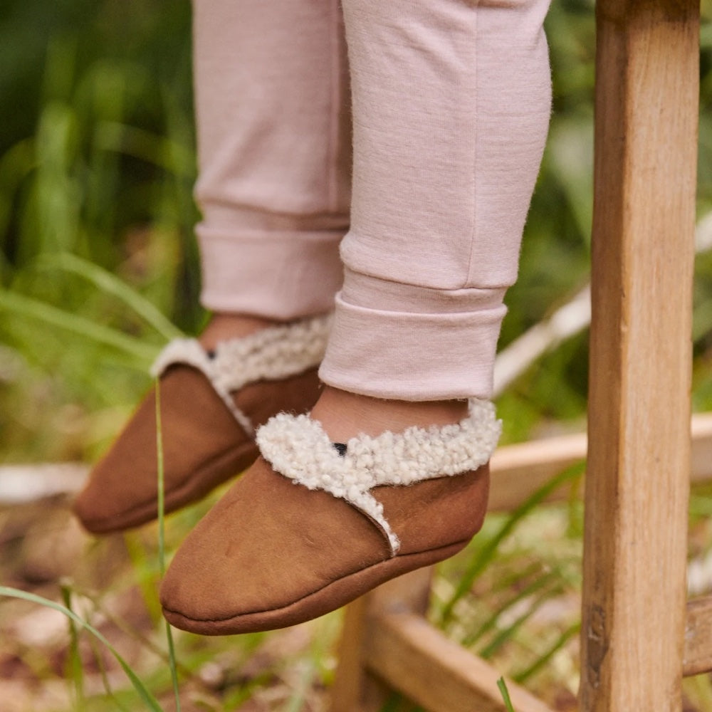 Lambskin Booties Cinnamon