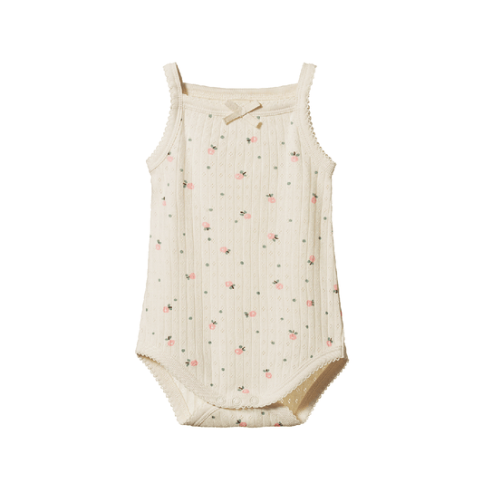 Pointelle Camisole Bodysuit Posey Blossom
