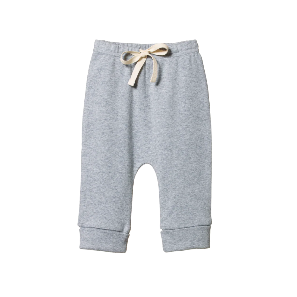 Drawstring Pants Grey Marl
