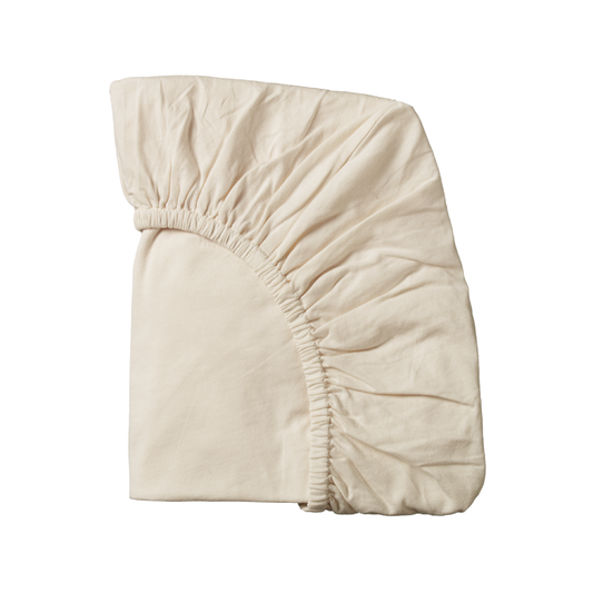 Fitted Cot Sheet Jersey Natural