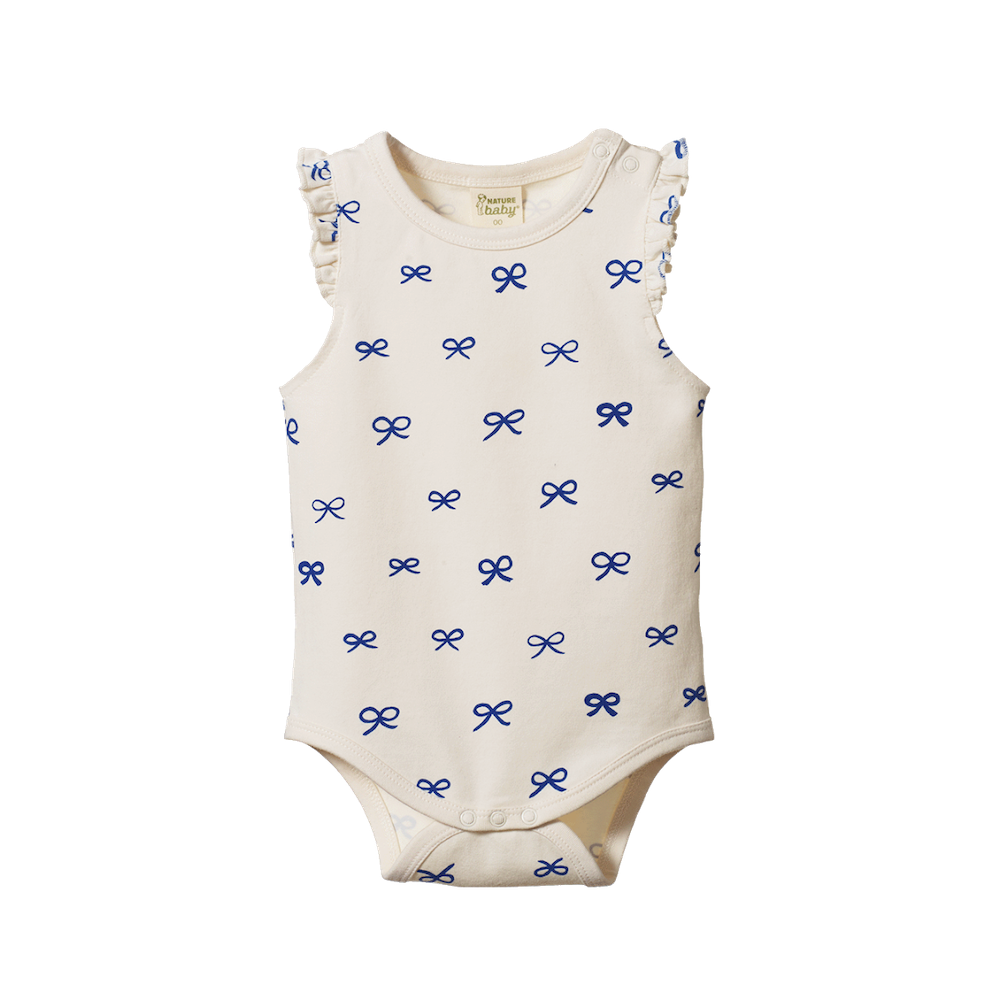 Fleur Bodysuit Ribbons Print