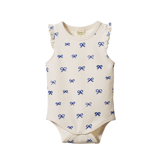 Fleur Bodysuit Ribbons Print