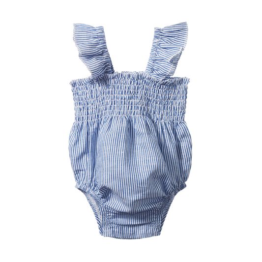 Gala Suit Linen Blue Stripe