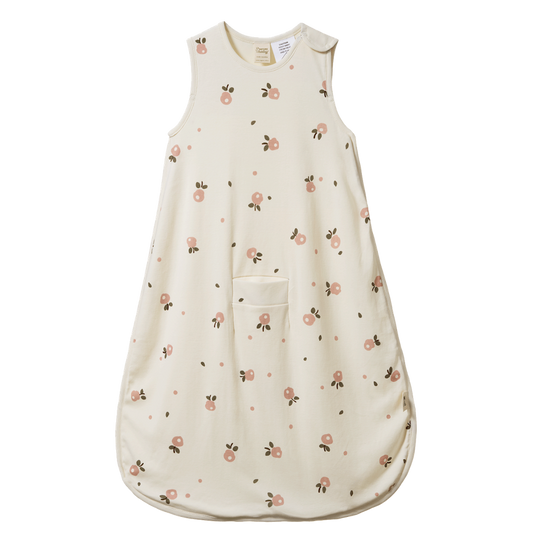 Organic Cotton Sleeping Bag Posey Blossom Rose Print