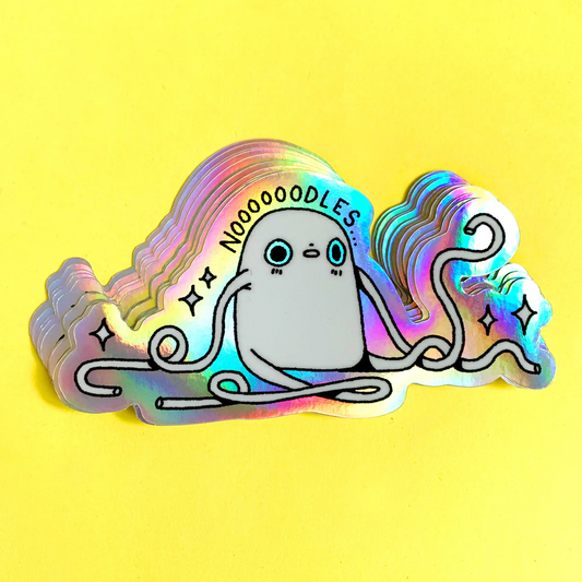 Noodles Holographic Vinyl Sticker