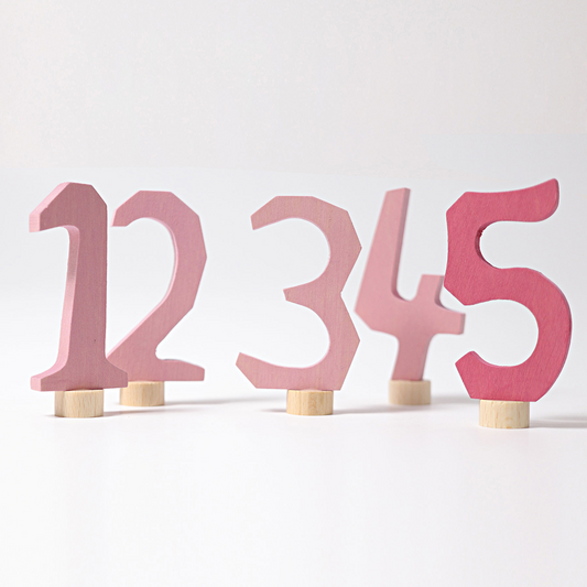 Rose Number Decoration Assorted 1-9 & 0