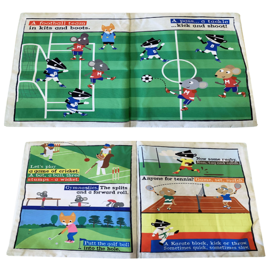 Nursery Times Crinkly Newspaper Sports