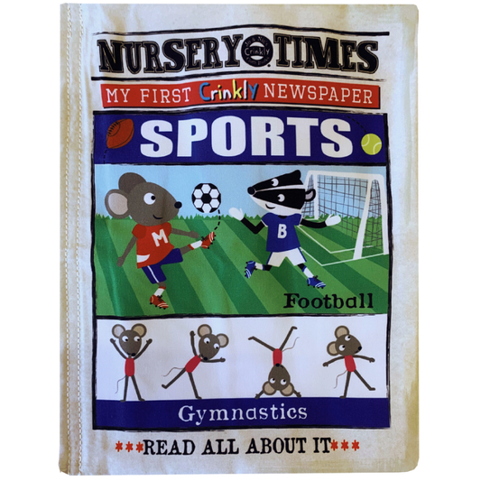 Nursery Times Crinkly Newspaper Sports