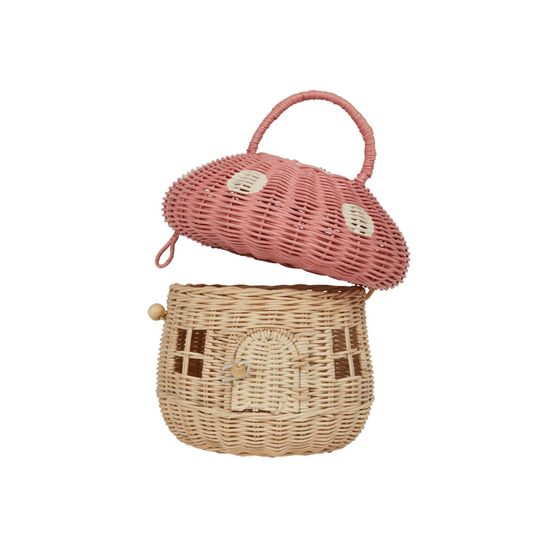 Rattan Mushroom Basket Musk