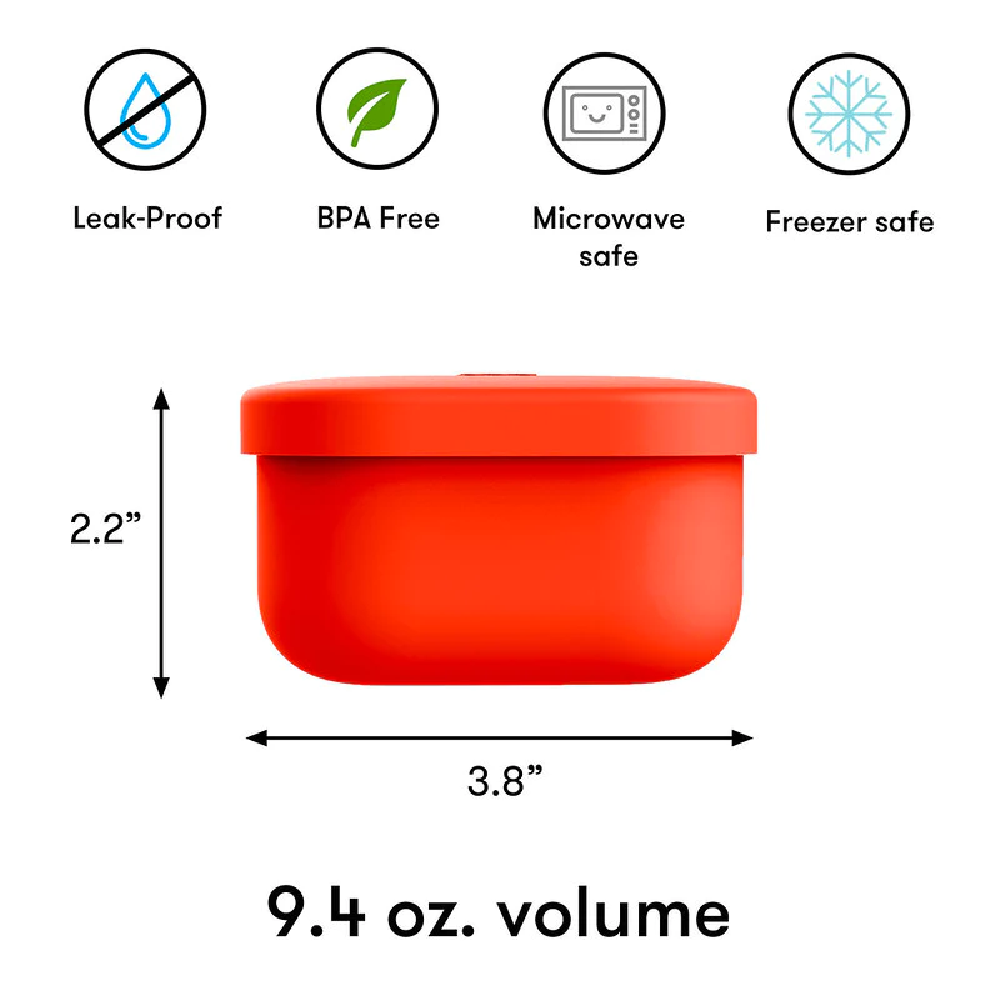 Omiesnack Silicone Container Red