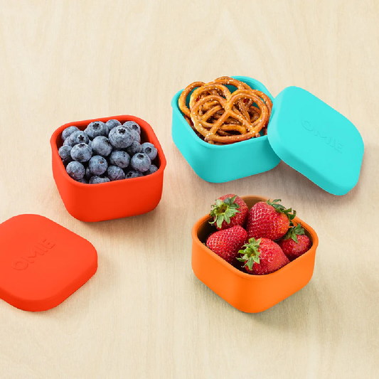 Omiesnack Silicone Container Red