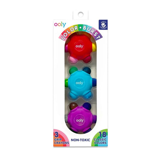 Colour Burst Grip Crayons