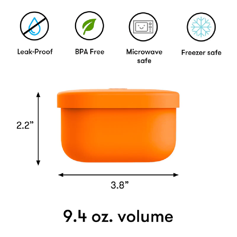 Omiesnack Silicone Container Orange
