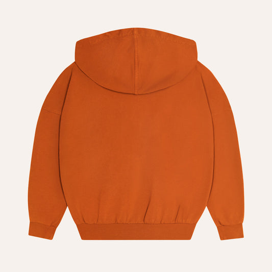 Orange Washed Kids Hoodie