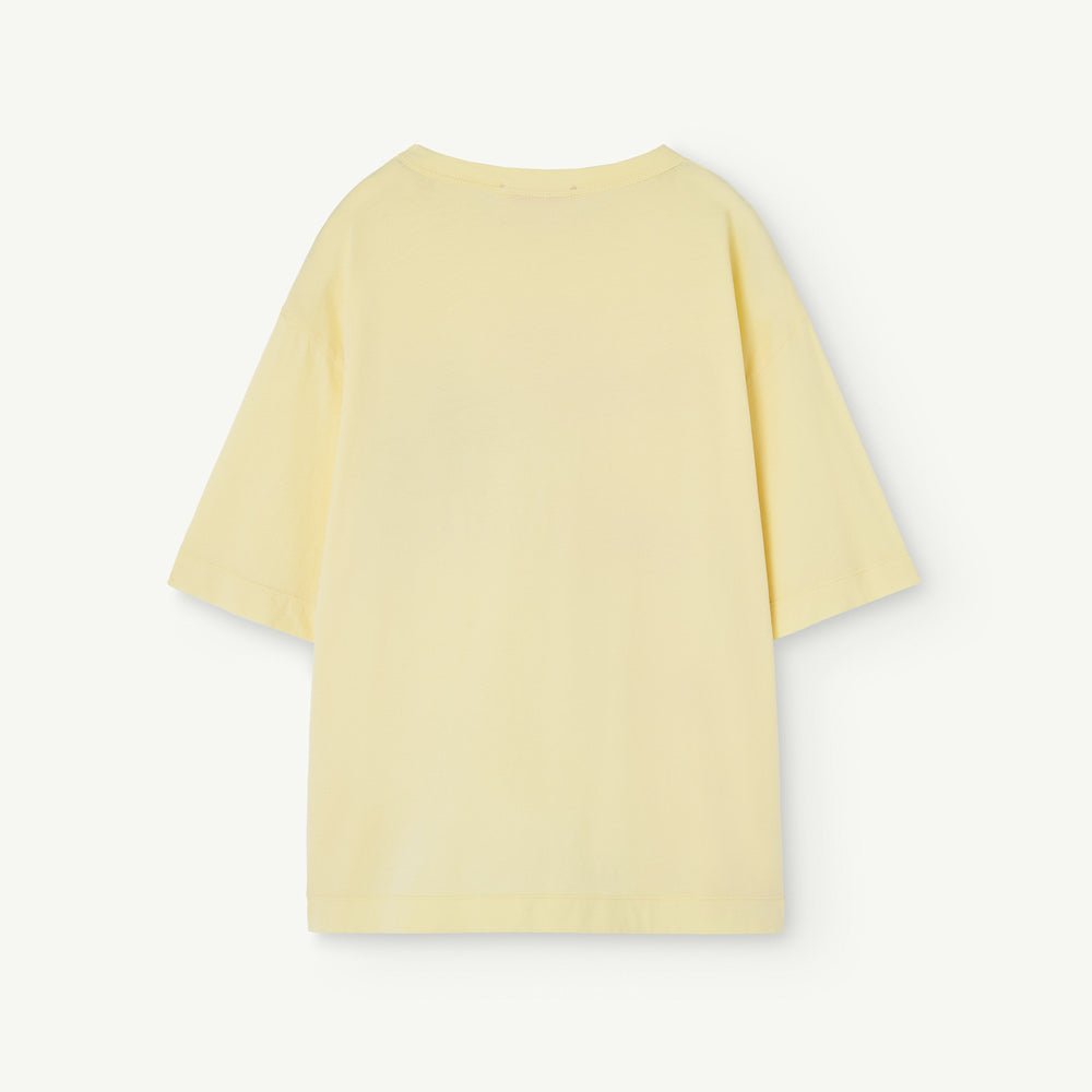 Rooster Oversize Kids T-Shirt Soft Yellow