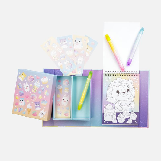 Pastel Colouring Set Kawaii Cafe