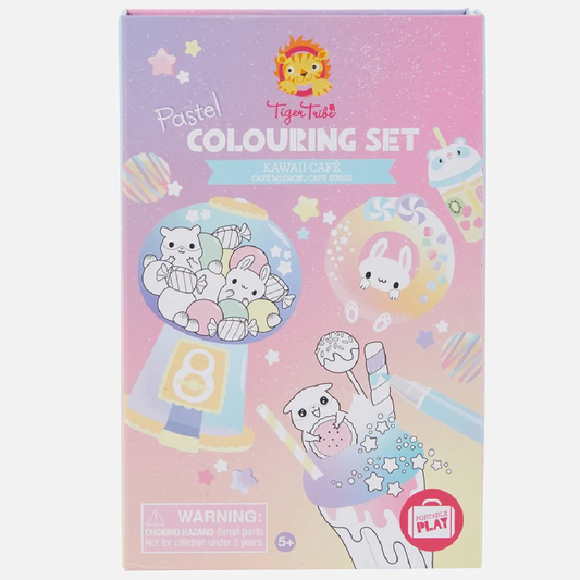 Pastel Colouring Set Kawaii Cafe