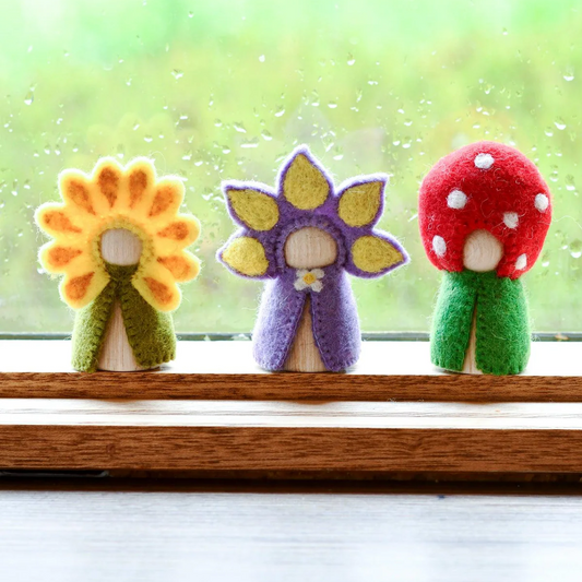 Floral Peg Dolls Set