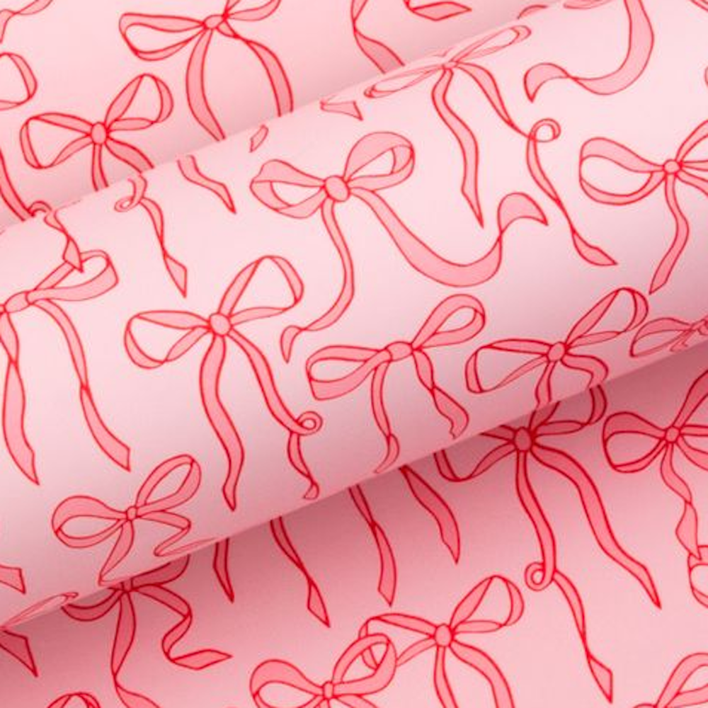 Wrapping Paper Pink Bows - Store Pick Up Only