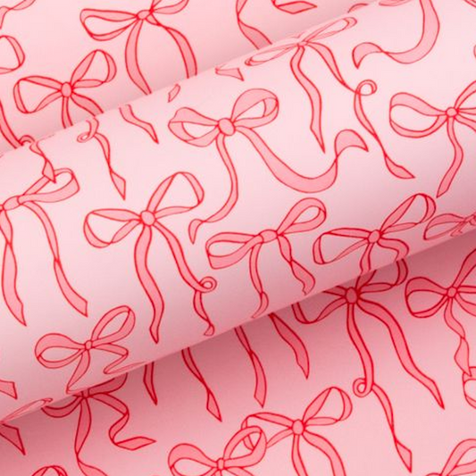 Wrapping Paper Pink Bows - Store Pick Up Only