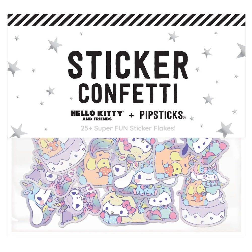 Hello Kitty And Friends Unicorn Fantasy Sticker Confetti